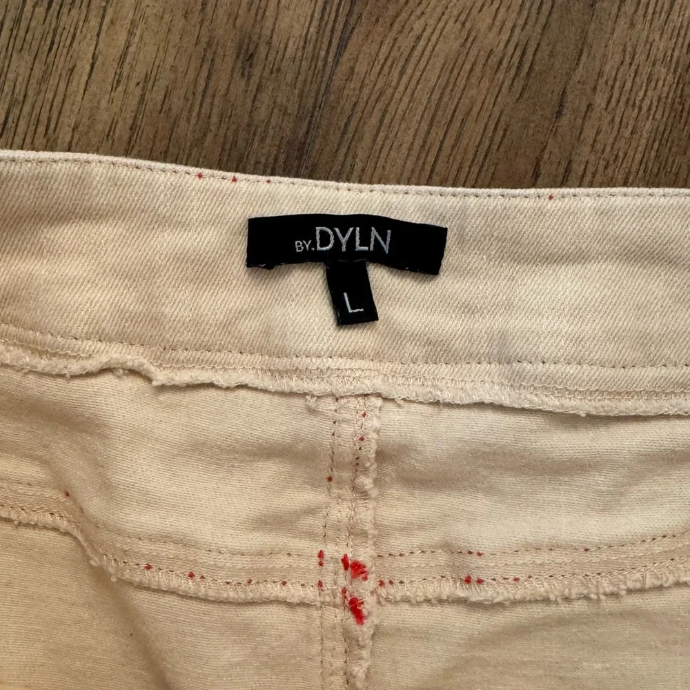 By.Dyln REVOLVE Skirt in cream bone with contrast stitching L Large